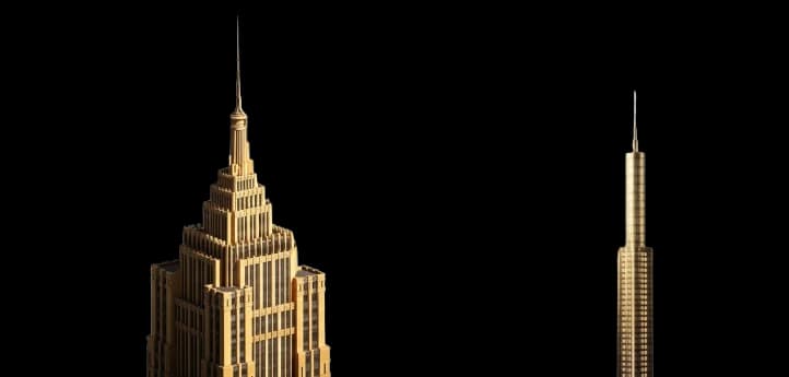 black-golden-building